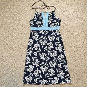 ⭐️ 4/$20 LOFT tie neck halter dress